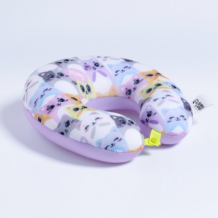 Pillow for travel anti -stress "meow", kittens, children-5