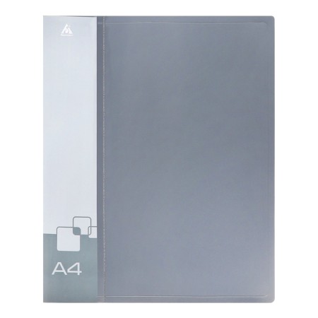 Folder on 2 rings A4, Calligrata, 27 mm, 700 μm, internal and end pocket, gray-5