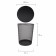 Metallic paper basket, 20 liters, Brauberg germanium, black