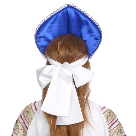 Kokoshnik "Blue Flowers"-1