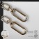 Earrings Metal "Chain" ovala, 3 links, color gold