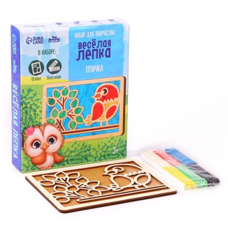 Plasticine pictures "Bird" 210x148 mm-2