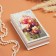 Casket "Irises and butterfly", white, 11 × 22 cm, lacquer miniature