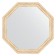 Mirror in the baguette frame, ivory 51 mm, 59.8x59.8 cm