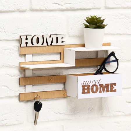 The keybox is wall -mounted with the shelf "Steps", 30 x 18 cm.-1