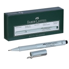 Capillary pen for drawing and drawing Faber-Castell Liner ECCO Pigment 0.8 mm, pigment, black, 166899
