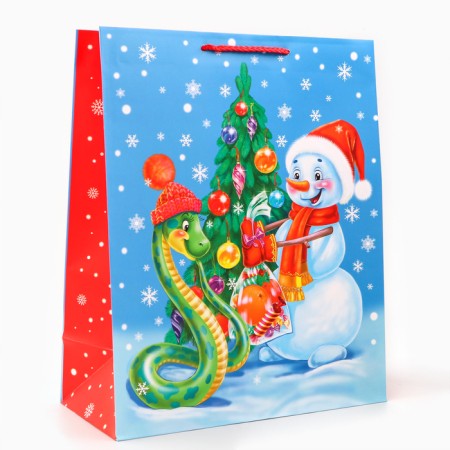 Gift package "Snake and Snowman", 26 x 32 x 12 cm-2