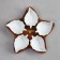 Menzhitsa "Leaves", 5 pcs: 150 ml, wooden base, porcelain, Iran