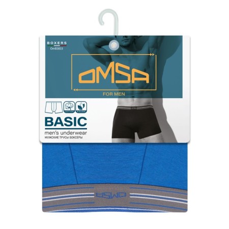 Men's panties Omsa 3833, size 52, Azzurro color-1