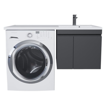 Tumbling for the washing machine Uperwood Magenta, 50 cm, suspended, black, with doors-10