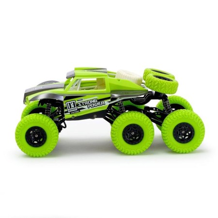 Radio -controlled jeep "Monster", 4WD, works on the battery, green color-1