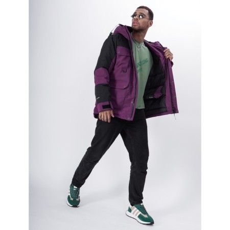 Ski jacket men, size 52, purple color-16