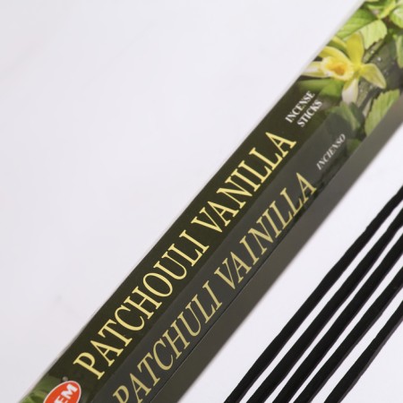 Incense hem "Patchouli vanilla hexa patchouli vanil", 20 sticks in packaging, hexagon-1