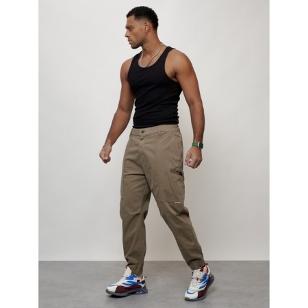 Cargo jeans men, size 56, beige color-9