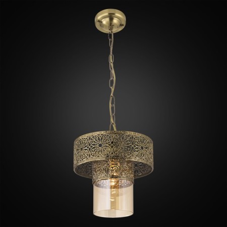 Suspended Citilux “Emir” CL467133, 24x24x34.5 cm, 1x75W, E27, brown color-1