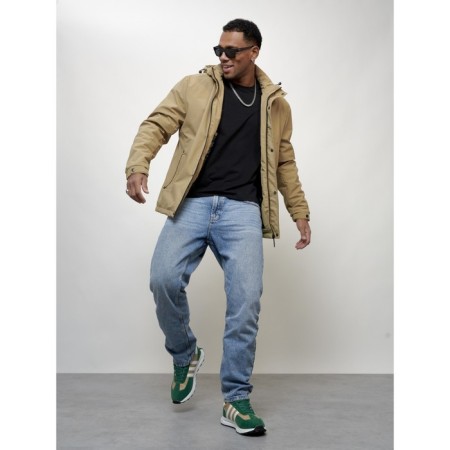 Male spring jacket, size 50, beige color-15