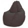 The hand-bag “Pear” is positive Luma, size m, diameter 70 cm, height 90 cm, velor, brown color