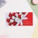 Money envelope "Happy Birthday!" White and red roses, 17 x 8 cm