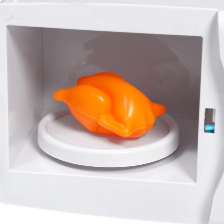Microwave oven "mini-house", light, stand rotates-8