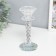 Glass of glass for 1 candle "Spiral with pebbles" 16x7x7 cm