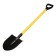 Baying shovel, acute, l = 121 cm, metal stalk, with a handle