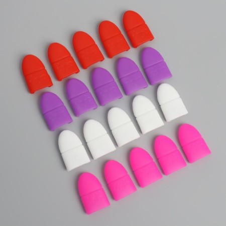 Equal for removing gel polish, silicone, on blist, 5 pcs, color mix-1