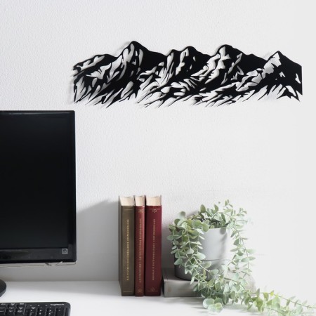 Panel interior metal "Mountains" 53x16 cm