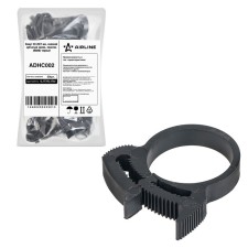 AIRLINE clamp, 22-26/7 mm, power gear castle, plastic P66, black