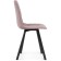 Stool on a metal frame chilli metal/velor, black/pink 43.5x50x87.5 cm