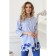 Female blouse, size 42, blue color