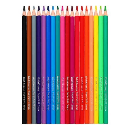 Карандаши 18 цветов, ErichKrause, "Color Friends" трехгранные, микс-2