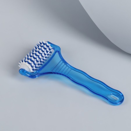 Massage "Reflex", 18 × 9 × 3 cm, universal, with spikes, blue/white color-2