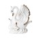 Souvenir Ceramics "White Swan with the baby" 10.5x9x4.5 cm