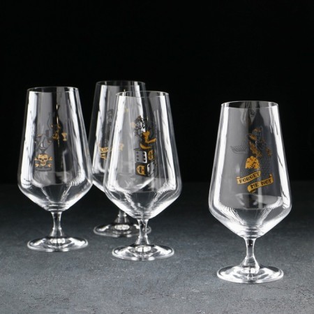 Set of glasses for beer "Sandra", 540 ml, 4 pcs