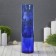Vase "Cylinder" D 80*H 300 mm. from blue glass (manual painting) Fig. No. 7 (Bel.)
