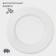 A set of plates of porcelain dining Magistro Basic Bistro, 6 objects: D = 22 cm, white color