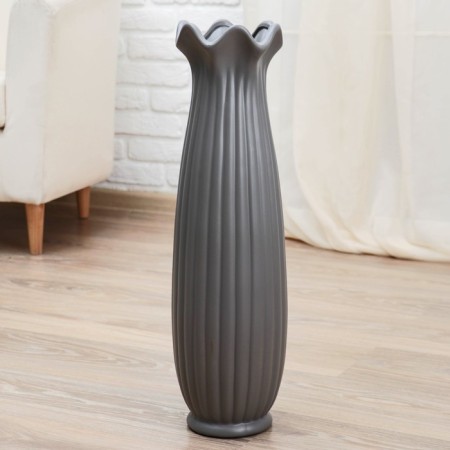VAZA Keramics Floor "Geometry" bud, 16x60 cm, gray