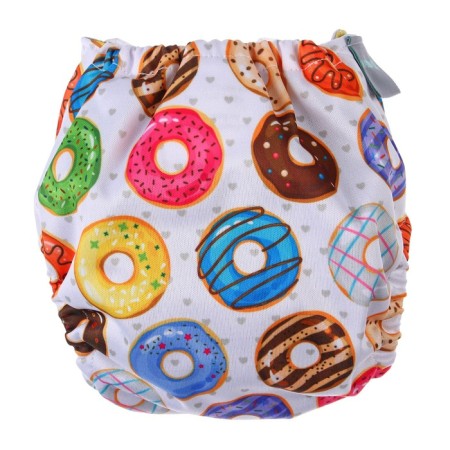 Panties-scammer, reusable, carbon-bamboo fabric, "donuts", from 0-12 months.-4