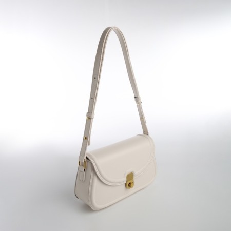 Women's bag Textura, messenger, medium size, dairy color-1