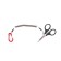 Scissors fishing namazu multifunctional, length 110 mm