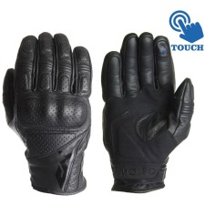 Leather gloves ganter, size m, black