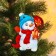 New Year's Christmas tree suspension "New Year! Snowman "