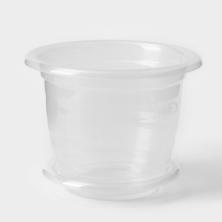 Pot for orchids with a pallet, 2 l, the color is transparent