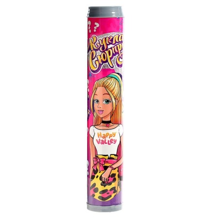 Surprise doll in a tube, with accessories, mix-10