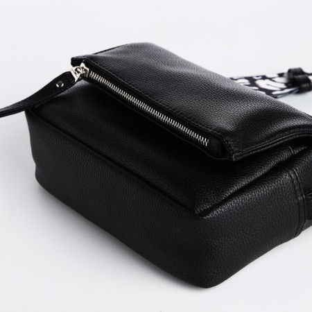 Women's bag over the shoulder Textura, small size, black color-4