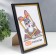 Photo frame plastic 15x21 cm black (589)