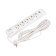 Network filter 5 nests, 5m, 3x1.5mm², with auto -wrap, 2 USB, white Kranz