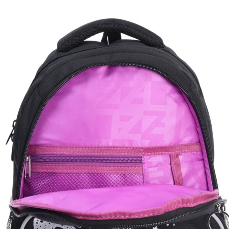 School backpack, 40 x 27 x 20 cm, Grizzly, ergonomic back, laptop department, black-11