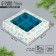 Box for sweets "Happy New Year", snowflakes, 14.7 x 14.7 x 3.5 cm, New Year