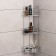 Corner regiment 3-tier "trapezoid", 25 × 18 × 62 cm, color chromium